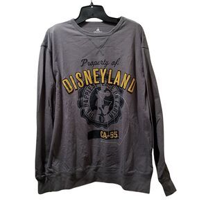 Disney Parks Property of Disneyland T-Shirt Men’s XL Gray Embroidered CA-55